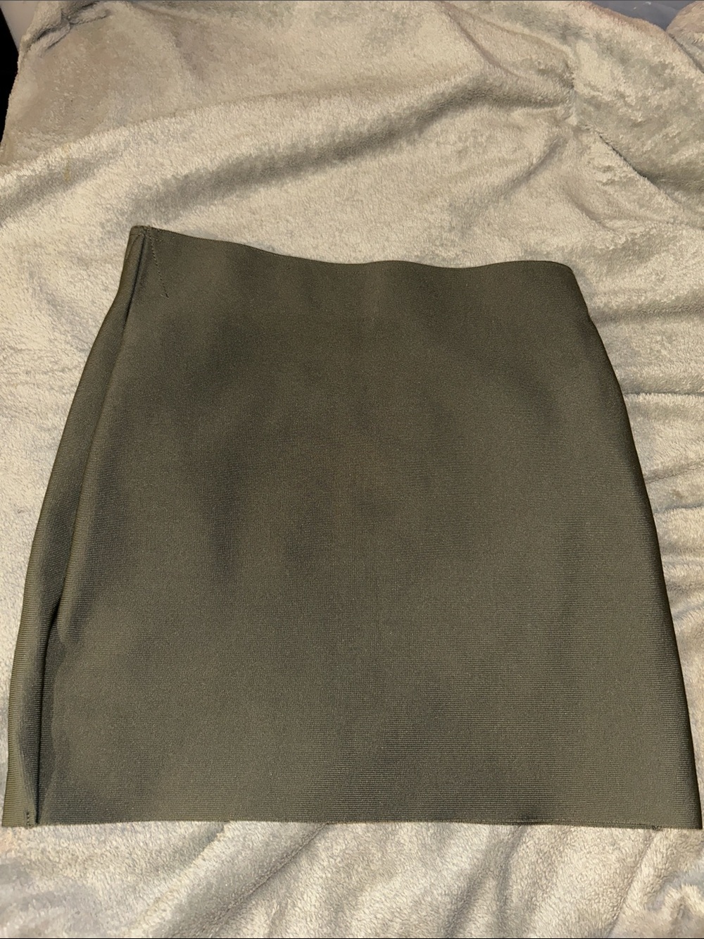Quality Bandage Olive Green High-Waist Mini Skirt